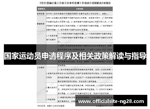 国家运动员申请程序及相关政策解读与指导